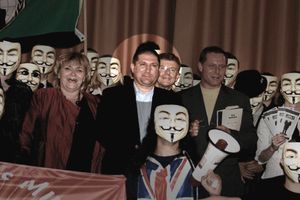 Marc Headley with Anonymous members, 2008